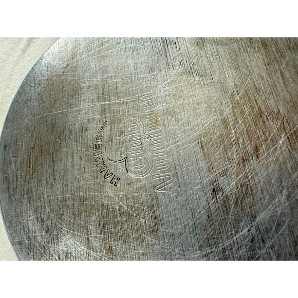 Club Hammered Aluminum small 6" skillet Wooden Handle - Picture 3 of 6